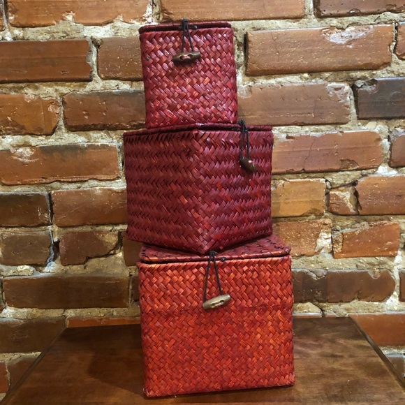 Nesting wicker boxes - Picture 3 of 3